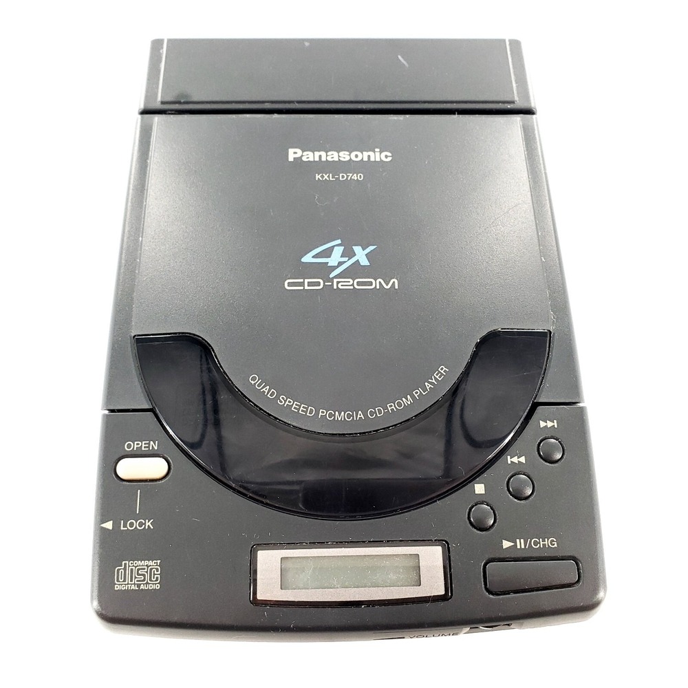 Panasonic KXL-D740 Quad Speed 4X PCMCIA CD-ROM CD Player Black Tested & Works